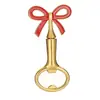 Abridor de Garrafa Doméstico Criativo em Forma de Laço Transfronteiriço Portátil de Liga de Zinco Abridor de Garrafa de Cerveja Mini Abridor de Tampas de Bar Gadget