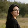 Gafas para Miopía que Cambian de Color para Uso en Interiores y Exteriores, Marco Negro, Efecto Adelgazante para Rostros Redondos de Mujer, Marco Grande, Luz Azul Antirreflejo, Protección Ocular, Gafas para Miopía con Lente Plana