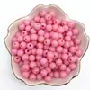 Cuentas redondas de acrílico de 4/6/8 mm, agujero recto, color sólido, material para abalorios hechos a mano DIY, cuentas lisas, cadena para teléfono móvil, cuentas sueltas