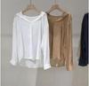 Coreano! Sensação suave cheia de cor de verão leve blusa de proteção solar com capuz blusa blusa
