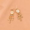 Nuevos Aretes de Aguja de Plata S925 Estilo Corte Francés Borla Larga Súper Hada Adelgazantes Aretes de Diamantes Aretes para Mujer 513