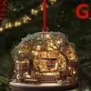 Colgante Plano Acrílico Estilo Librería Creativa Personalizada Transfronterizo para Fiesta de Navidad
