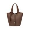 Bolsa Saco de Textura de Lichia de Alta Qualidade Feminina 2024 Nova Bolsa Versátil para o Dia a Dia Bolsa de Ombro Transversal Fashion