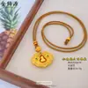Atacado do Pingente Rotativo de Cabacinha Ruyi com Cravação de Diamantes no Mesmo Estilo da Loja de Ouro, Pingente de Cabacinha Estilo Chinês, Pingente para Acessórios DIY