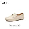 Zhr Camellia Estilo Francés Cómodos Elegantes Zapatos de Mujer 2025 Nuevos Mocasines Planos de Media Caña Zapatos Individuales