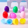 Cápsula de gashapon con forma de huevo de 56x78 mm transfronteriza, cáscara de huevo de Pascua ovalada grande, se puede llenar con huevos de juguete