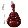 Pingente de Buda Maitreya de Cinábrio Cru Estilo Starlight Areia Dourada Roxa Colar do Zodíaco para Homens e Mulheres Joias de Presente Atacado
