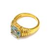 Nuevo anillo de diamantes de temperamento ligero de lujo de moda INS europeo y americano para mujer, de acero inoxidable, oro de 18 quilates, patrón de cuerda, joyería, venta directa