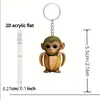 Llavero Acrílico Impreso Plano 2D Transfronterizo Llavero de Dibujos Animados Colgante Decoración de Mochila Colgante Pequeño