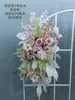 Flor de Casamento Criativa Flor Rosa de Casamento Fileira de Flores Arranjo de Flores de Chão Salão de Casamento Decoração de Arte Floral Pronta