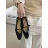 Zapatos planos Mary Jane de otoño 2026 estilo coreano, de moda, con una sola tira, de corte bajo para mujer