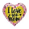 2026 Nuevo Modelo Globos en Forma de Corazón de 18 pulgadas con Bendiciones en Inglés para Fiesta de Mamá Decoración Festiva Día de la Madre Globos de Papel de Aluminio