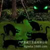 Decoración de Patio para Halloween Gato Negro Luminoso Tarjeta para el Suelo Decoración para Césped al Aire Libre Tarjeta para el Suelo del Jardín Tarjeta de Halloween