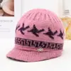 Chapéus de Inverno para Mulheres de Meia-Idade e Idosas Vovó Senhora Idosa Chapéu de Tricô Proteção contra Frio Aquecimento Mais Lã Chapéu de Lã com Proteção para as Orelhas para Mãe