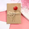 Cartões de aniversário criativos estilo retrô, cartões de felicitações de alta qualidade, papel kraft, DIY com flores secas, para expressar gratidão e enviar bênçãos, adequados para formatura e o Festival Qixi