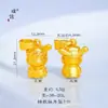 Puzuo Cor Forte Conservação de Cor Dourado Areia DIY Acessórios Sucesso Instantâneo Deus da Riqueza Pó de Mel Raposa Espiritual Pingente Colar Pulseira Pingente