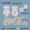 Accesorios para Persianas Enrollables Cabeza de Hierro Cuerda Gruesa para Tirar Control de Cadena de Bolas Polea de Cortina Hebilla Giratoria Soporte de Fijación para Persianas de Tela