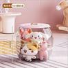 Taburete de almacenamiento transparente con asiento Xyt, barril de almacenamiento para muñecos de peluche para niños, juguetes, artículos diversos, almacenamiento conveniente, gran capacidad de almacenamiento