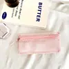 Bolsa de Armazenamento para Canetas Bolsa de Armazenamento Longa em Rede Bolsa de Armazenamento Transparente Bolsa Organizadora de Material Escolar para Estudantes Venda por Atacado