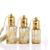 Garrafas de Óleo Essencial de Vidro Atacado Garrafas com Rolha Galvanizada Garrafas Dispensadoras Cosméticas Bastão Aplicador de Vidro Esfera de Aço Amostras de Spray de Perfume