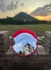 Espejo Fotográfico de Celebridad de Internet, Espejo Reflectante Cóncavo-Convexo, Decoración para Actividades al Aire Libre, Espejo de Gran Ángulo, Toma de Fotos en Atracciones Turísticas, Espejo Rosa Divertido