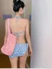 Nuevo Traje de Baño de Tres Piezas 2026 para Mujer, Cubre Vientre y Adelgazante, Ropa de Baño para Vacaciones en la Playa y Aguas Termales [Envío Directo Disponible]