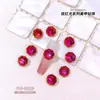 Pedras de Strass Vermelho Rosa com Fundo Pontiagudo, Pedras de Strass de Formato Irregular, Pedras de Strass para Nail Art, Decorações de Nail Art K9, Diamantes de Açúcar Gelo, Decorações Mistas para Nail Art, Pedras de Strass