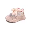 Tenis para Niña 2025 Primavera y Otoño Nuevos Mariposa Infantiles Chunky para Niños Medianos y Grandes Transpirables Casuales Zapatos de Bebé Modernos