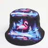 Sombrero de pescador de impresión retro transfronteriza 80S 90S sombrero de cubo de dibujos animados europeo y americano de doble cara sombrero versátil para exteriores con protección solar