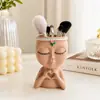 Caja de Almacenamiento de Maquillaje de Gama Alta, Elegante Contenedor de Almacenamiento para Tocador de Baño, Portamaquillaje de Labios, Organizador de Brochas