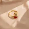 Nuevo Estilo Chino Estilo Nacional Nueva Serie de Conjuntos Pixiu Rojos Diseño Completo de Diamantes Incrustados en Cobre Adornos Estilo Nacional Moda Sensación de Alta Gama