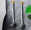Escova de Vaso Sanitário com Cabo Longo para Limpeza de Cantos, Escova de Limpeza de Vaso Sanitário para Banheiro, Escova de Vaso Sanitário Doméstica Montada na Parede com Cerdas Macias
