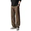 Pantalones 2025 Casual Americano Rectos de Pierna Ancha Marca de Moda Pantalones Cargo Hombre Primavera y Otoño Caída Nuevo Largo Algodón Puro Versátil