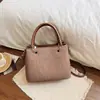 Shuai Mi Jia 2026 Nuevo Bolso de Mano de Moda Estilo Coreano para Mujer de Principios de Otoño, Bolso Cuadrado Pequeño de Gran Capacidad para el Trabajo, Bolso de Hombro y Cruzado