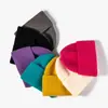 Gorro de Punto con Hueco para Cola de Caballo para Mujer Invierno Estilo K Moda Tendencia Otoño e Invierno Gorro Pullover Parte Superior Abierta Gorro de Lana Protección para Orejas