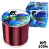 Línea de Fluorocarbono Transparente Invisible de 500m 100m Línea de Pesca de Nylon Monofilamento Línea de Pesca Ultra-Suave para Señuelos Venta al por Mayor
