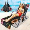 Funda para silla de playa transfronteriza funda para silla de playa de microfibra serie de mariposas con impresión digital 3D
