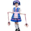 Nuevo Traje Minoritario 3 de Marzo Niños Yao Miao Niña de Danza vestido Traje Zhuang de Guangxi