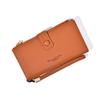 Bolsa de billetera transfronteriza nueva para mujer, bolsa para teléfono móvil con pantalla táctil, multifuncional, gran capacidad, comercio exterior, bolsa para mujer, larga, color sólido, en stock