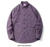 Camisa de Cuadros con Textura Seersucker para Hombre, Primavera y Otoño, Manga Larga, Casual, Delgada 10838
