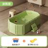 Bañera Plegable para Bebé sin Inflar, para Uso Doméstico en Interiores, Cubo de Baño Espeso para Bebé, Bañera Ampliada y Extensa