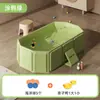 Bañera de Plástico Plegable Popular Transfronteriza para Niños, Bañera para Bebés de Uso Doméstico, Cubeta de Baño para Bebés Sentado-Acostado, Recipiente de Agua