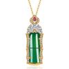 Net Celebrity Live Supply Temperamento Full Diamond Creative Bamboo Pendant Pingente Banhado com Areia do Vietnã Festival de Ouro Pingente de Altura Elevada