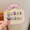 Pegatinas de Uñas para Niñas, Parches de Arte de Uñas Lindos y Divertidos, Piezas de Uñas Removibles para Niñas, Uñas Portátiles Dulces y Encantadoras al por Mayor