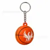 Llavero de Baloncesto Simulado de Goma Suave de PVC 3D Personalizado Souvenir de Equipo de la NBA Llavero de Baloncesto Colgante Pequeño