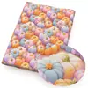 Tela de entretela tejida DIY con estampado similar a bordado floral 3D, hecha de algodón puro, material de tela hecho a mano, 1Yc45316