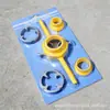 Nuevo Juego de Machos de Roscar Redondos Manuales de Plástico para Roscado Fácil de Tuberías de Agua, Juego de Seis Piezas para Roscas de 1/2 Pulgada, 3/4 Pulgada y 1 Pulgada
