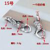 Hebilla Colgante Hebilla de Plata Esterlina 925 Collar con Hebilla Conectora Hebilla para Pulsera DIY Hebilla Grande de Resorte Accesorios de Plata Tailandesa Hebilla de Anillo