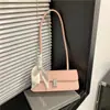 Bolso Nuevo Elegante de Color Liso 2026 Nuevo Bolso de Hombro Versátil de Nicho Francés Bolso de Mano para Debajo del Brazo Bolso Baguette para Mujer