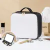 Estuche de Cosméticos con Espejo y Lámpara Bolsa de Cosméticos Grande para Mujer Nueva de Alta Gama Gran Capacidad Portátil Maleta Pequeña